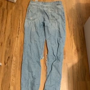 Zara blue ripped jeans